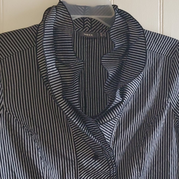 Mexx Oyster Neck Ruffle Blouse - Picture 2 of 3